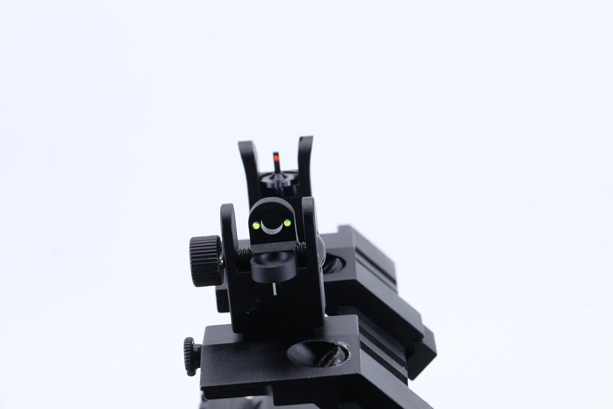 SHOTAC Fiber Optic Flip Sights - Enhanced Visibility for Quick Target Acquisition
