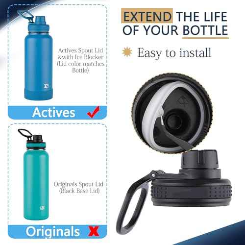 13 Pcs Water Bottle Lid Gasket Replacement for Takeya Actives 18oz 22oz 24oz 32oz 40oz,Leak-Proof Rubber Seal Ring Gaskets O Ring Replacement Parts for Spout Lid (Not for Takeya Originals)