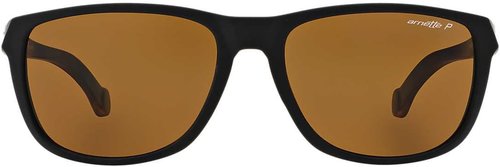ARNETTE AN4214 Sunglasses - Matte Black Frame with Polarized Brown Lens, 58mm