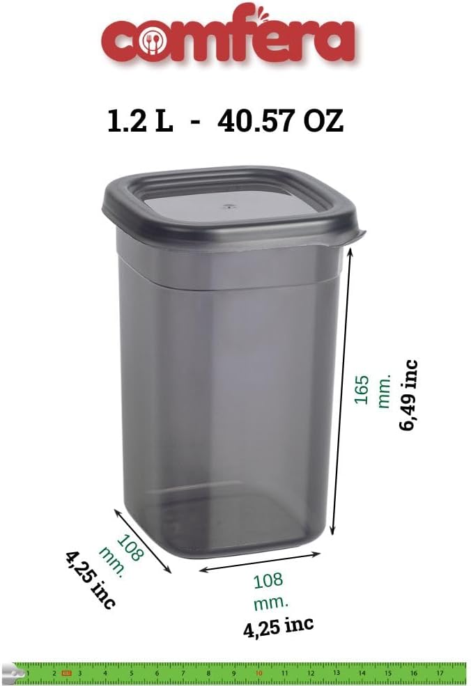 "12-Piece 40 OZ BPA-Free Airtight Food - Food Storage Containers With Lids, Flour, Pantry Storage Includes 20 Reusable Washable Labels, Kitchen Organizer