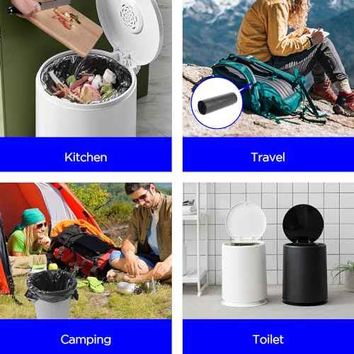 40PCS Biodegradable Camping Toilet Bags, 22L Capacity, Portable Toilet Bags for portable potty, Camping Toilet Accessories for Eco-Friendly Waste Disposal in Outdoor Adventures