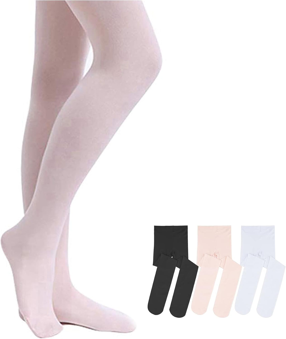 Stelle Girls' Ultra Soft Pro Dance Tight/Ballet Footed Tight (Toddler/Little Kid/Big Kid)