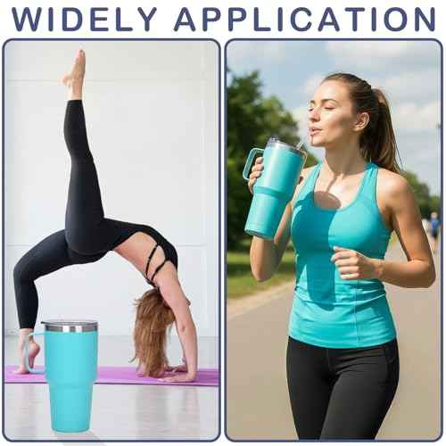 2PCS 40 oz Tumbler Replacement Lid Only Compatible with Silver Buffalo Stainless Steel Tumbler, Reusable Tumbler Cover, Spill Proof, Straw Friendly, BPA Free (2 Pcs)