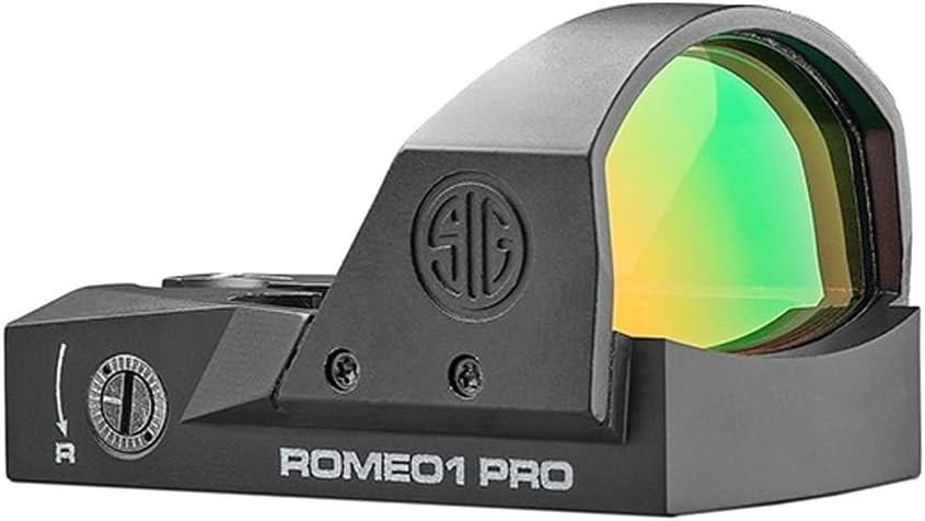 Sig Sauer ROMEO1PRO Red Dot Sight - 1x30mm 6 MOA | Compact, Durable, Waterproof Design with Protective Shroud