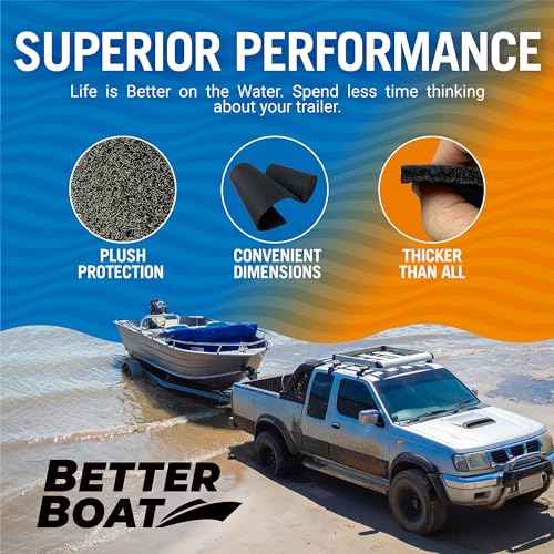Boat Trailer Bunk Carpet, Black Marine Carpet, Replacement for Trailer Bunk Boards, Boat Lift Bunks, and Runners,Durable Bunker Material Covers