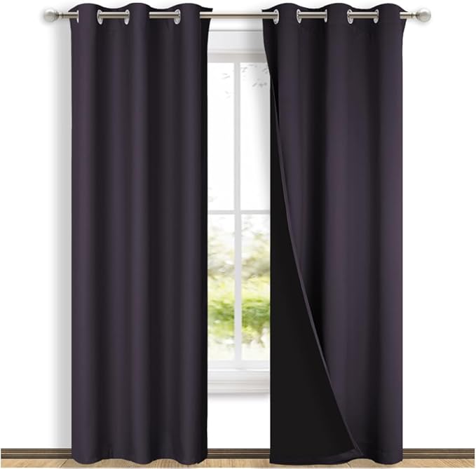 NICETOWN Full Shade Curtain Panels, Pair of Thermal Insulated & Energy
