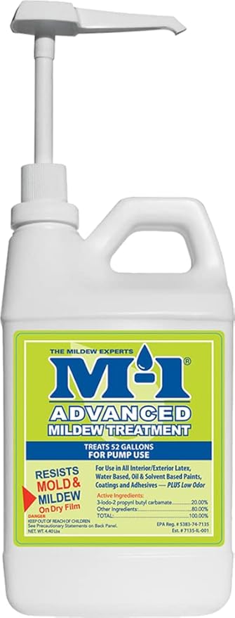 M-1 78964M Amcp Advanced Mildew Treatment, 4.5 Lb, Dispenser Container, Pale, Liquid, 4.40 Pound (Pack of 1), White, 74 Fl Oz