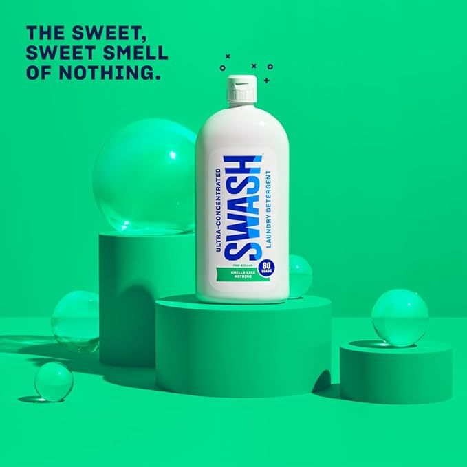 Swash® Smells Like Nothing HE Ultra-Concentrated Liquid Laundry Detergent,(Pack of 2)