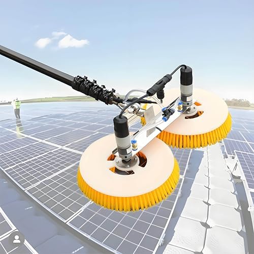 Professional Solar Panel Cleaning Brush Kit - Essential Photovoltaic Roof Cleaning Tools for Home & Commercial Use, Effective & Durable Solar Maintenance Solution