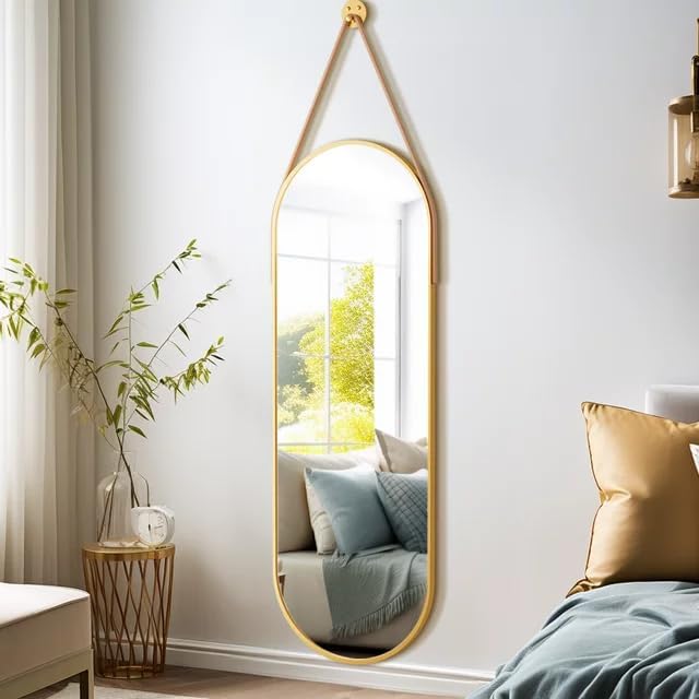 OGCAU 48'' x 16'' Full Length Mirror Wall-Mounted, Full Body Hanging Mirror
