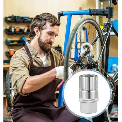 2Pcs Freewheel Removal Tool, Free Wheel Removing Tool for Bicycle Repair, 12 Spline Freewheel Removal Compatible with Shimano/Sunrace/SRAM/DNP, Lockring Tool for Home & Professional Use