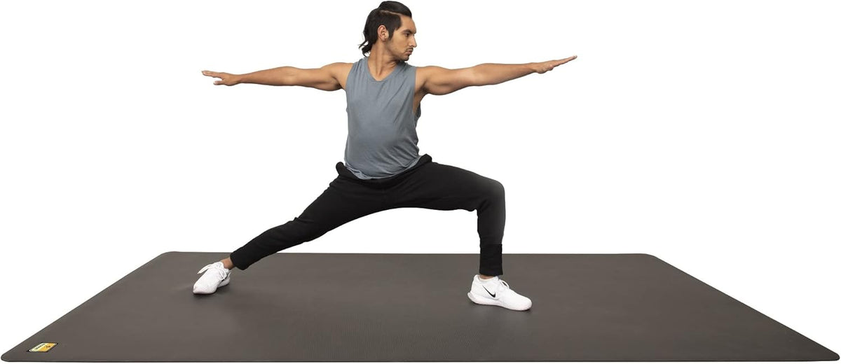 Non-Slip Large Exercise Mat 6’x4’ – 1/4" Thick Workout Mat for Home Gym & Yoga
