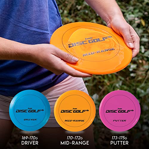 Franklin Sports Disc Golf Baskets - Portable Disc Golf Target with Chains Included - Disc Golf Basket Stand Equipment for Hole + Course Creation