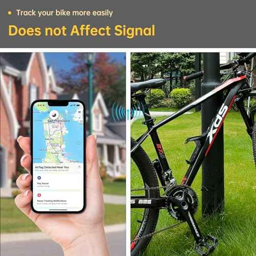 Air Tracker Tag Bike Mount Hidden on Water Bottle Holder, Universal MTB Road Bike Anti-Theft GPS Tracker, Waterproof Holder & Drink Cup Cage for All Bicycle, Stealth Durable Plastic Bracket