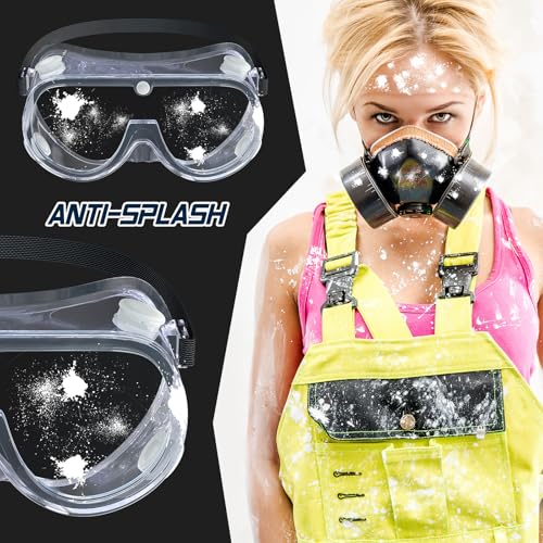 Anti-fog Safety Goggles,Adjustable Chemistry Lab Goggles