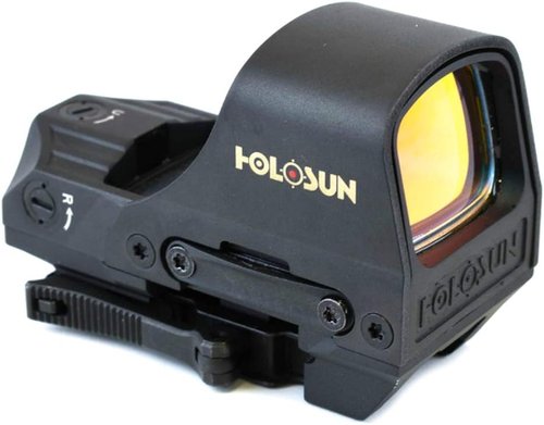HOLOSUN 510C Open Reflex Sight - Multi-Reticle 2 MOA Dot & 65 MOA Circle, Solar FailSafe, Red/Green