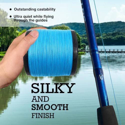 Reaction Tackle Braided Fishing Line - Pro Grade Power for Saltwater & Freshwater Fishing - High Visibility Braid