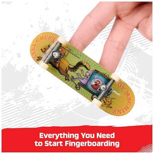 TECH DECK, Toy Machine Sk8shop Fingerboard Bonus Pack, Collectible and Customizable Mini Skateboards, Kids Toys for Ages 6 and up