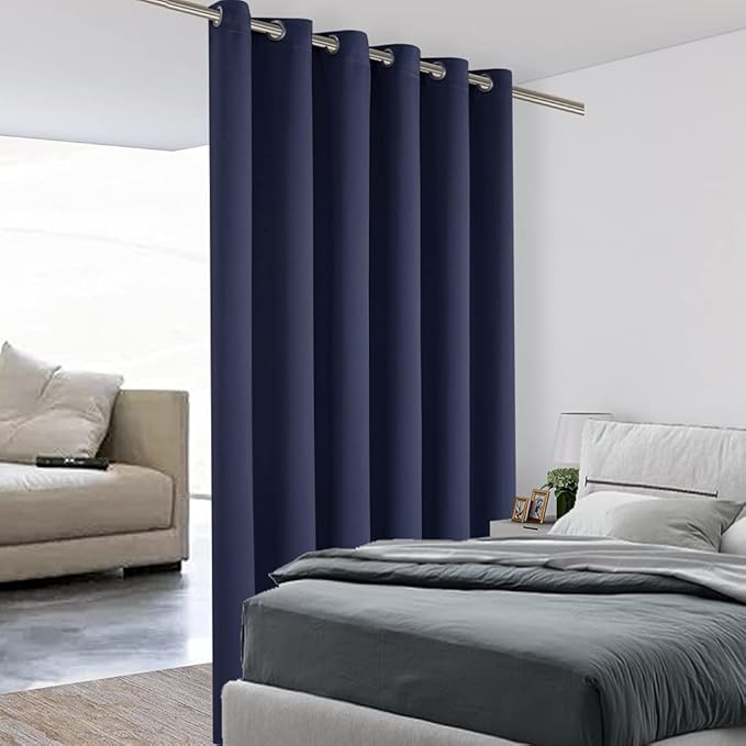 BONZER Room Divider Curtain Total Privacy Wall Wide Thermal Insulated Blackout