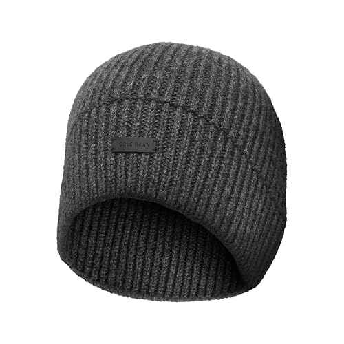 Cole Haan Men's Knit Beanie-No Cuff Design