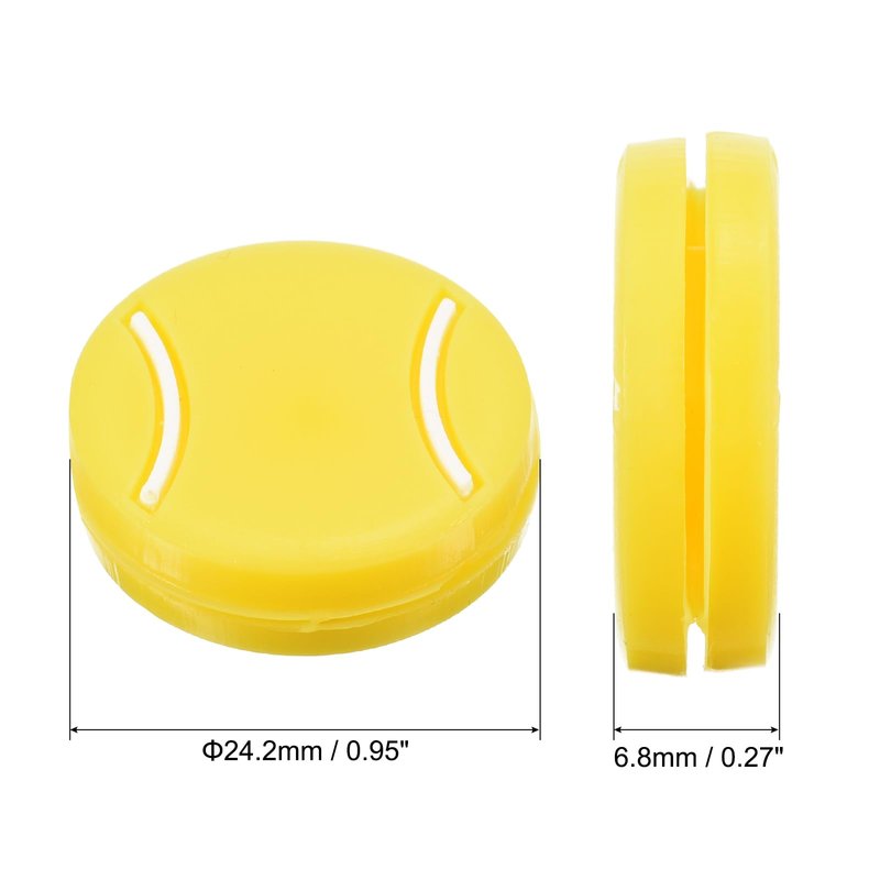 PATIKIL Tennis Racket Vibration Dampener, 8 Pack Tennis Racket Damper Silicone Racket String Shock Damping Absorber for Tennis Racket and String, Yellow