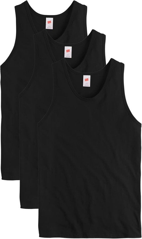 Hanes Men's Tank Tops - Midweight Cotton Sleeveless Shirts | 3-Pack Essentials