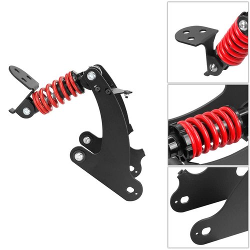 MIMIRACLE Electric Scooter Rear Suspension Kit Compatible with Xiaomi M365 1S Electric Scooter Shock Absorber Rear Suspension Fork Set -M365/1S Red