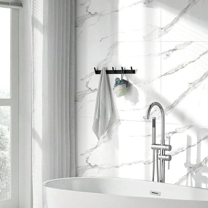Chejiaye 22pcs Marble Peel and Stick Backsplash Waterproof Washroom Wall Panels