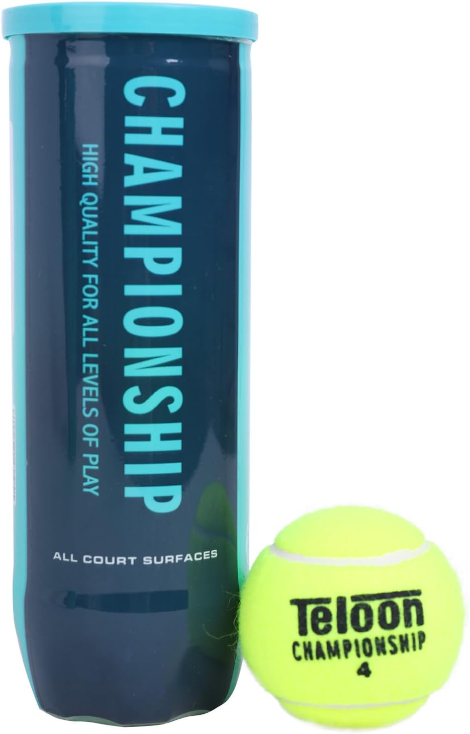 Teloon Championship Tennis Balls - Extra Duty Felt for Enhanced Performance | Pressurized 3-Pack