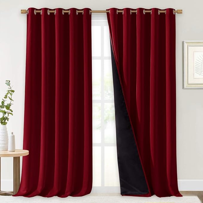 NICETOWN Truly Blackout Drapes for Living Room, Heavy-Duty Full Light Shading
