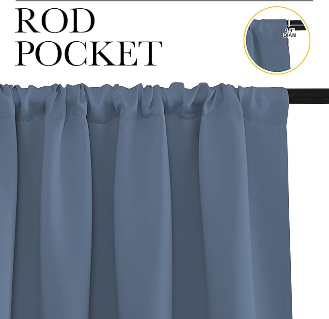 NICETOWN RV Blackout Curtains for Camper Windows, Short Blackout Curtains &