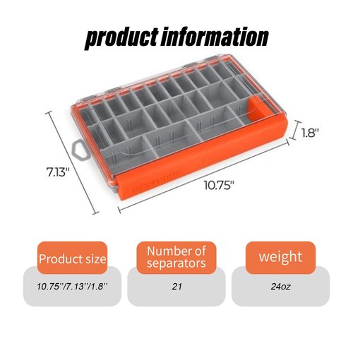 tackle box waterproof storage organizer 2Pack 3600 Fishing boxes Tray With Removable Dividers Lure Boxs Terminal container