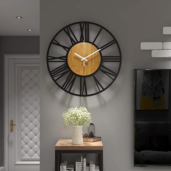 1st owned Wall Clocks for Living Room Decor, Round Silent Non Ticking, Modern