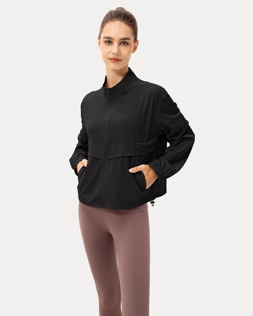 Locachy Women's Lightweight Athletic Jacket - Windproof & Sun Protection | Perfect for Outdoor Workouts