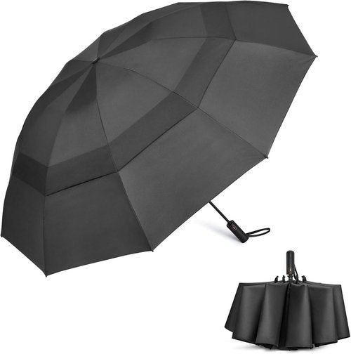 G4Free Large Golf Umbrella - Windproof Double Canopy Travel Umbrella | 42/46/54/62 Inch Sizes