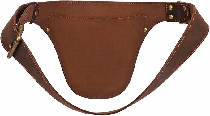 Tourbon Genuine Leather Florist Tool Belt Gardening Bag Gardener Farmer Tools Holster Waist Pouch Electrician Carpenter Organizer Kit 3 Pockets (Brown, 42 inches)