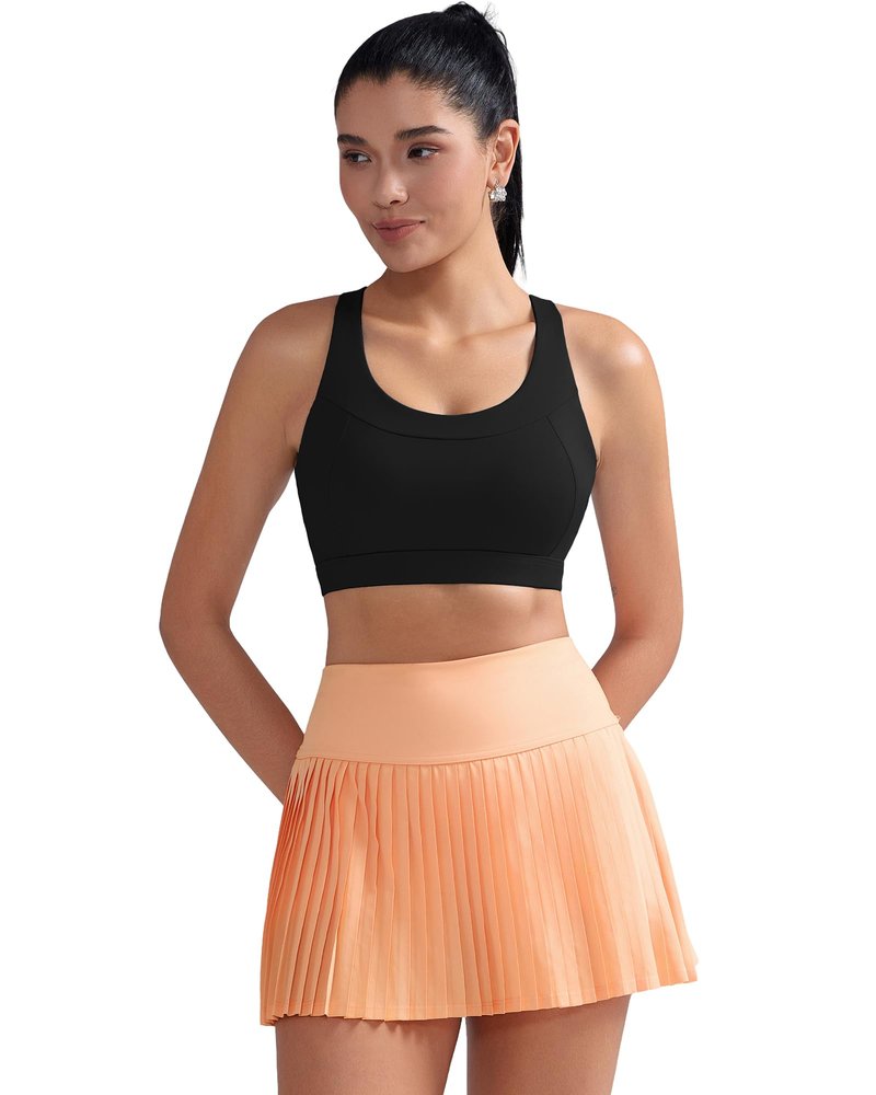 RUNNING GIRL Sports Bras for Women High Support,Racerback Supportive Molded Cup Sports Bra with Sewn in Pads