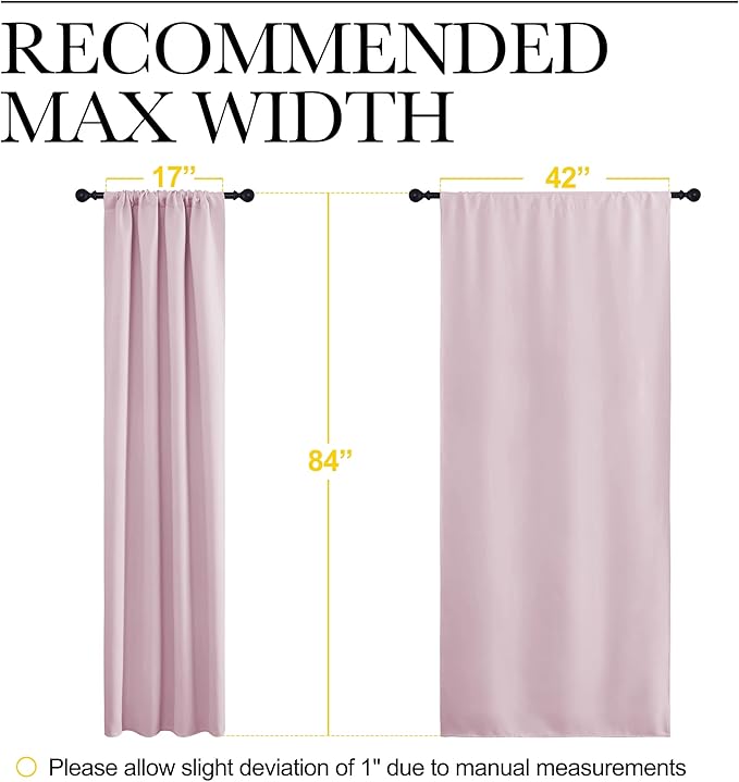 NICETOWN Living Room Blackout Curtains