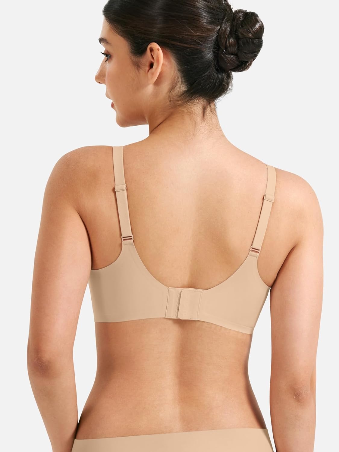 YEOREO Wireless Push-Up Bra - Full Coverage, Seamless Comfort, Scalloped Design | Women's Bralette