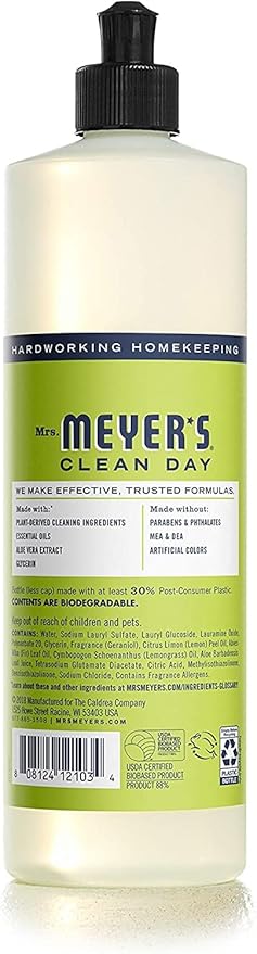 Mrs. MEYER'S Dish Soap Variety, 1 Dish Soap, 1 Refill, Lemon Verbena, 1 CT