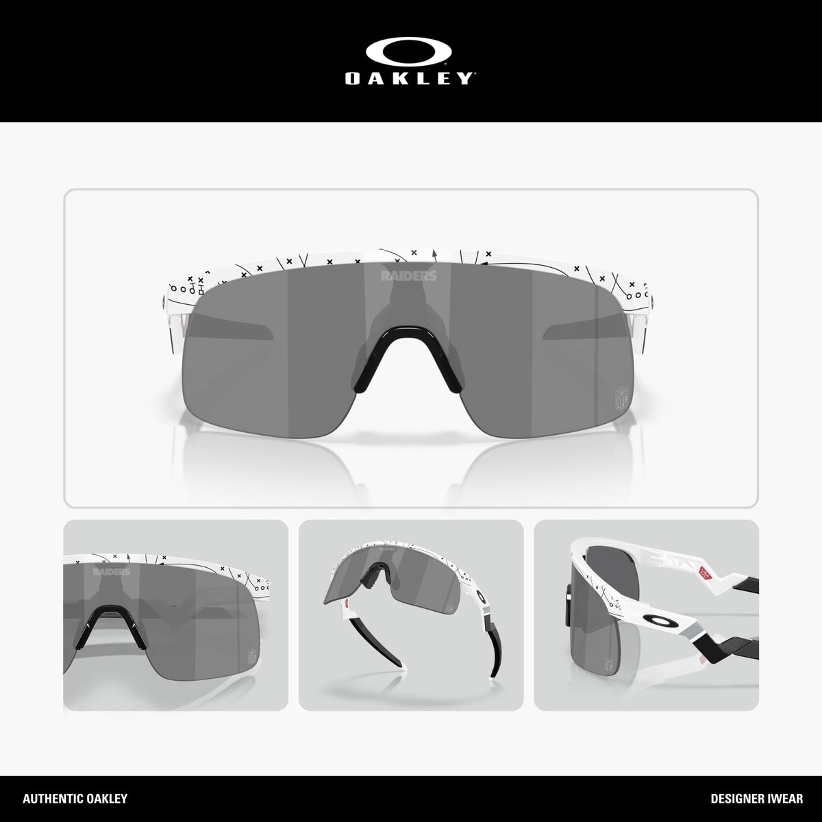 Oakley OJ9010 Resistor Sunglasses, White/Prizm Black, 23 mm