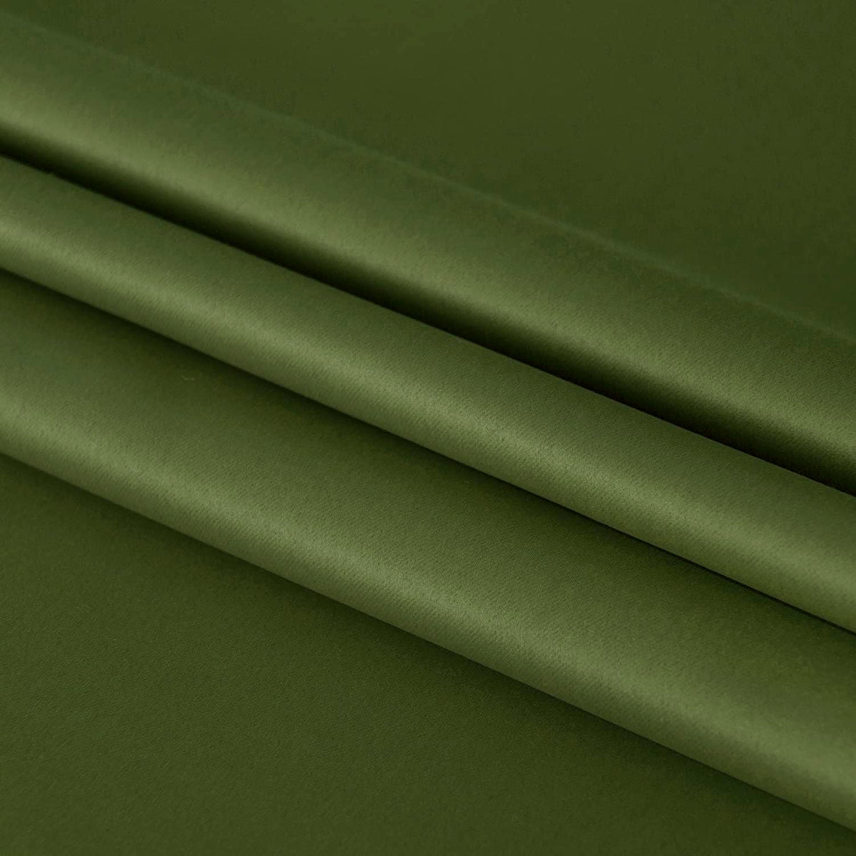 DWCN French Door Curtains – Rod Pocket Thermal Blackout Curtain for Doors with Glass Window, Kitchen and Patio Doors for Privacy, 25 X 40 Inches Long, 1 Curtain Panel with Tieback,Olive Green