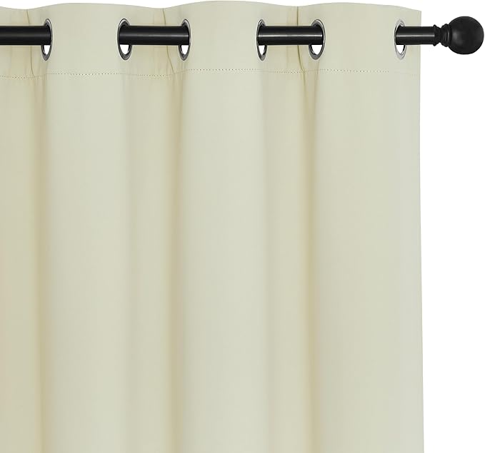 NICETOWN Beige Blackout Curtains