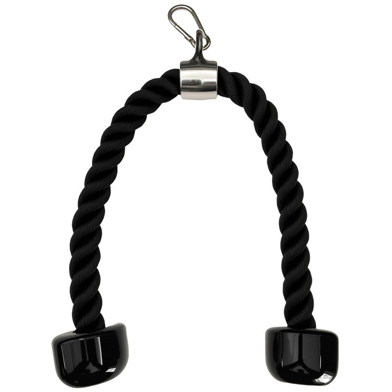 yuhqc Heavy Tricep Rope Cable Machine Accessories Nylon Tricep Rope for LAT Pull Down Pulley System Attachment, for Home Gym Weight Fitness with Carabiner