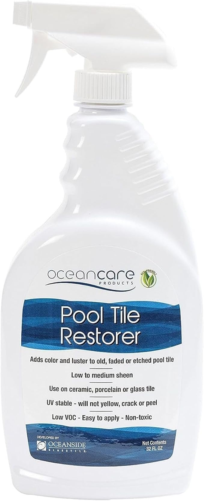 OCEANCARE Pool Tile Restorer Quart Trigger Spray | Restore & Enhance Pool Tile Color | Low VOC Surface Treatment
