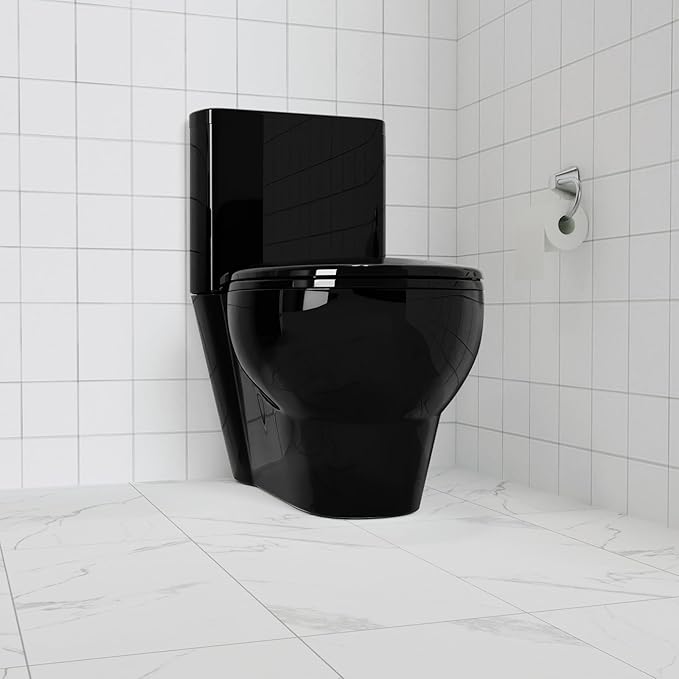 Quiet Slow-Close Commercial Toilet Seat 17" Round – Secure Lock, Quick-Release Hinges, Durable Mark-Resistant PP, Easy Install & Clean, Non-Slip, Ideal for Business Restrooms – Color: 17"