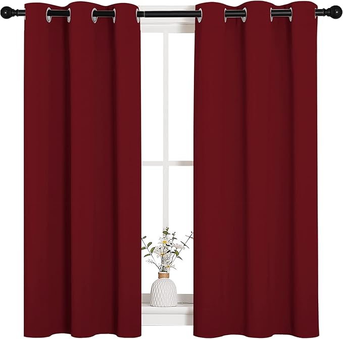 NICETOWN Christmas Window Curtains Blackout Drapes, Thermal Insulated Home