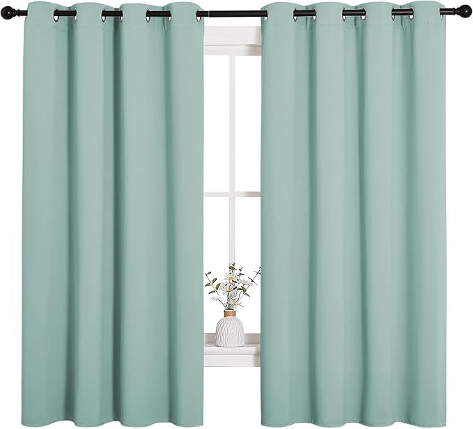 NICETOWN Bedroom Curtain Panels Blackout Draperies, Thermal Insulated Solid
