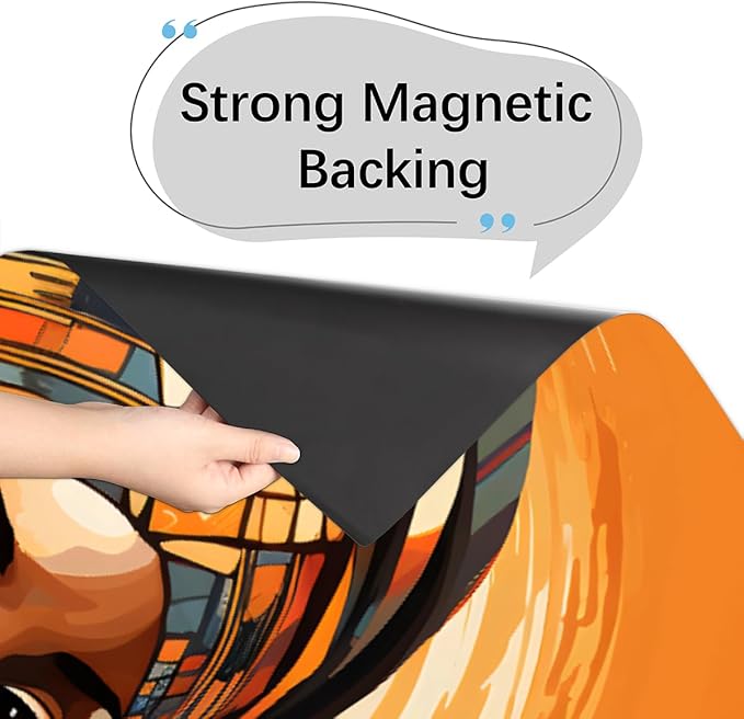 African Girls Dishwasher Magnet Cover Decorative Refrigerator Covers Magnetic Reusable Dishwasher Door Cover Kitchen Appliance Sticker Cover 23x26Inch