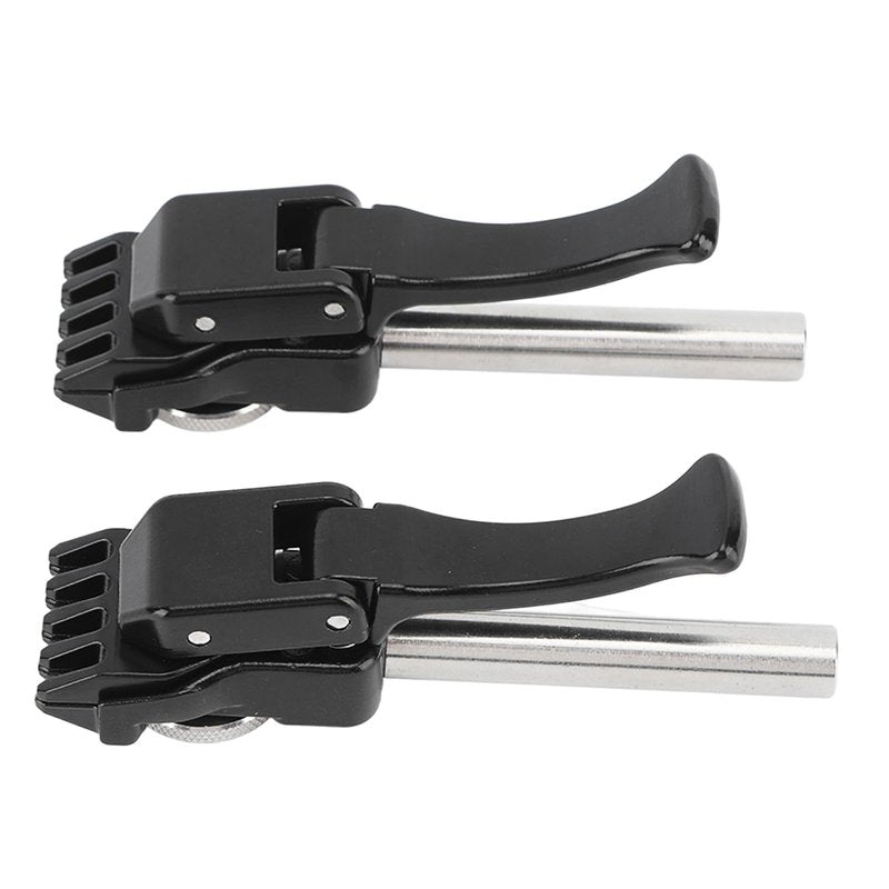 Topyond 1 Pair of Tennis Stringing Machine, Black Tennis Badminton Machine String Clamp with Flying and Starting Clamp for Precise Stringing, Handheld Badminton Machine Stringing Pliers